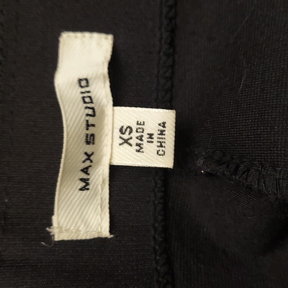 MAX STUDIO PullOn Black Checkered Boot Cut Pants - Picture 8 of 10